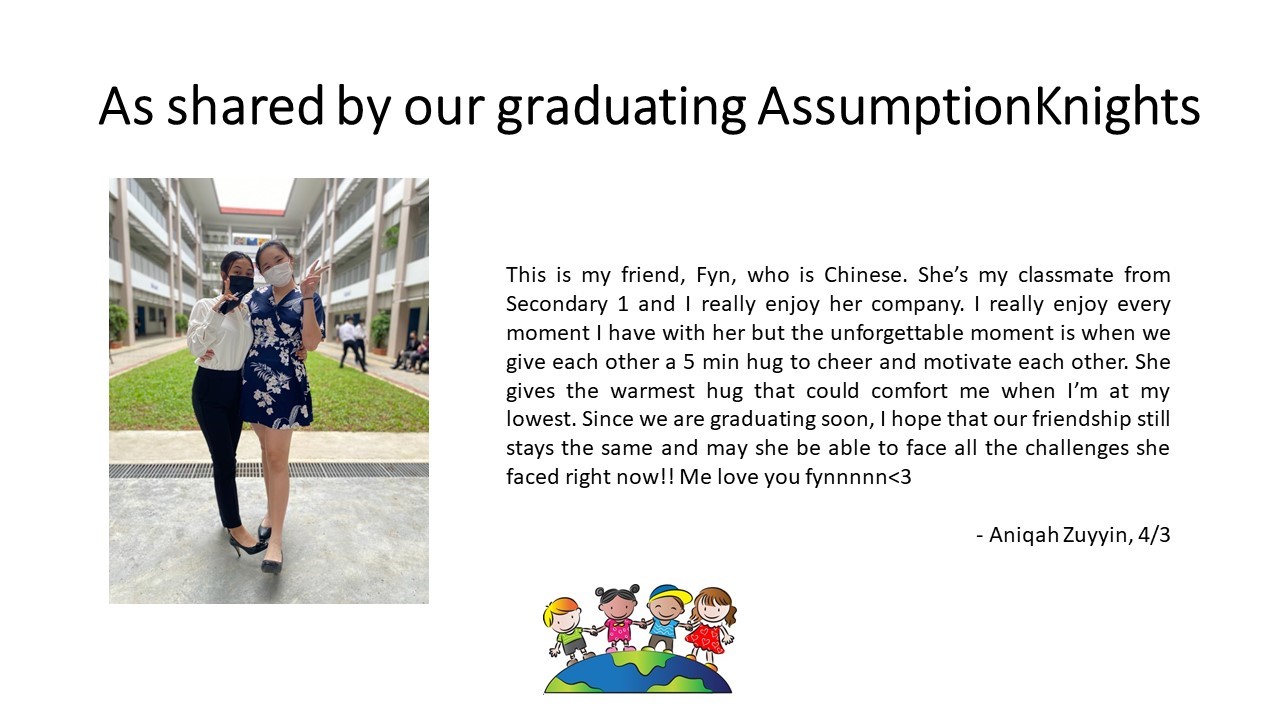 Our graduating AssumptionKnights